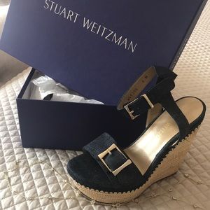 Stuart Weitzman Bissy Wedge Sandal NIB!